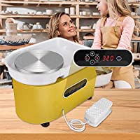 TTLIFE Máquina de Rueda de Cerámica Eléctrica 25cm 350W Torno Ceramic Control dual LCD Alfarero Artesanía de Arcilla…